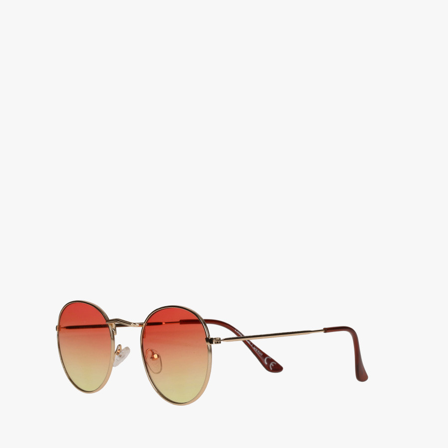 Dwukolorowe okulary przeciwsłoneczne w okrągłej oprawie