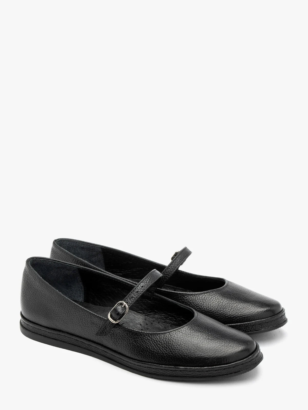 Czarne baleriny z paskiem