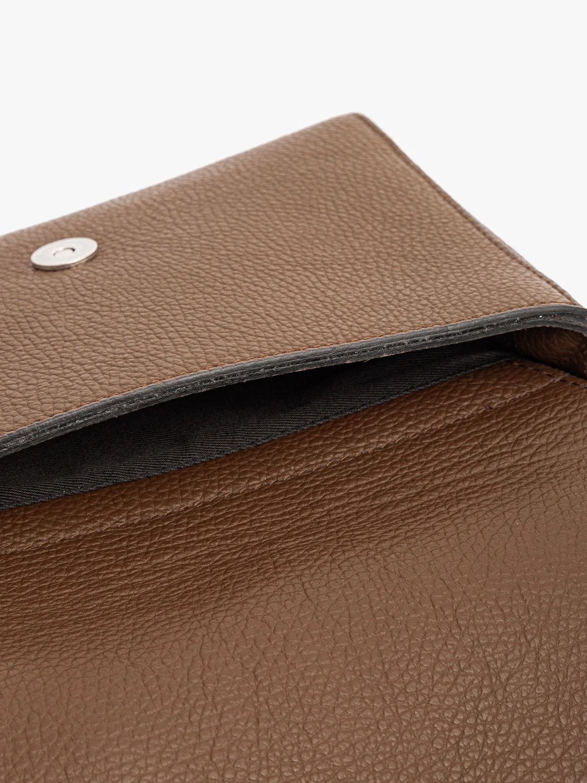 Brązowa torebka damska na szerokim pasku z taśmy