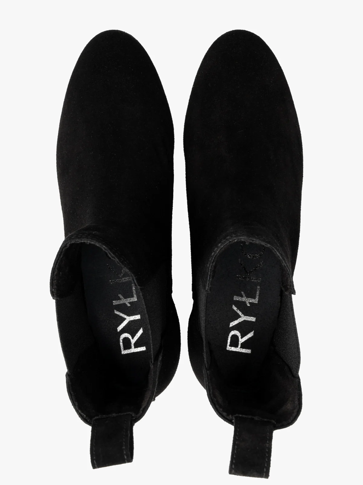 Welurowe sztyblety damskie na okrągłym obcasie