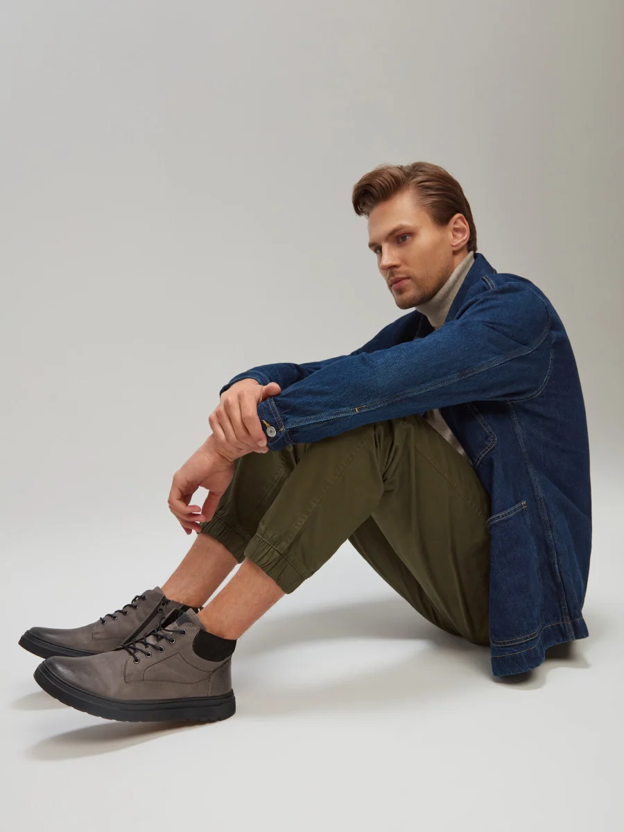 Szare ocieplane trzewiki