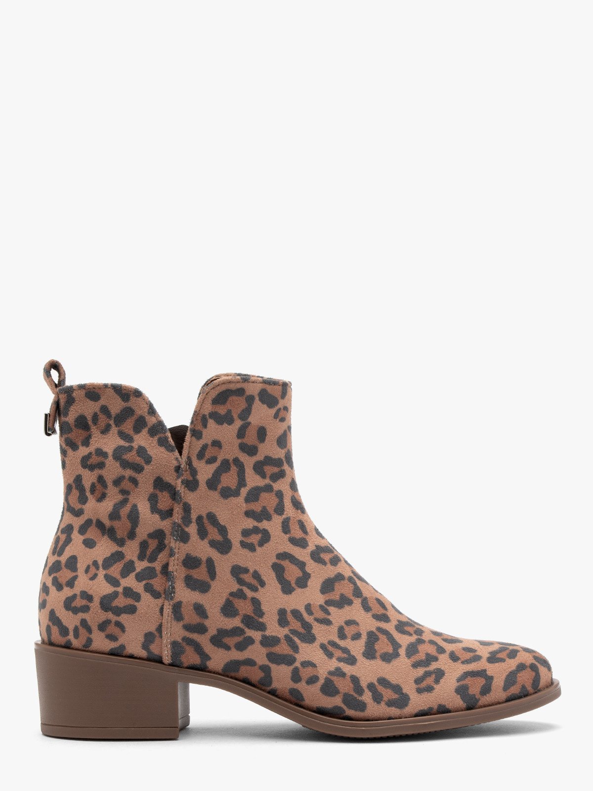 Botki damskie w panterkę