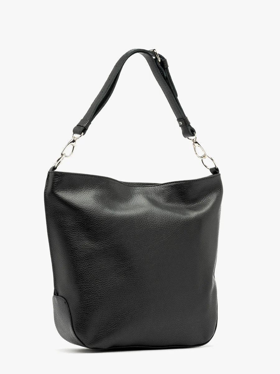 Czarna, pakowna torebka damska