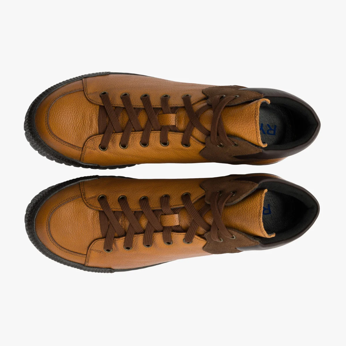 Brązowe trzewiki męskie