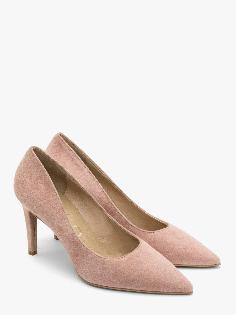 Różowe czółenka na szpilce