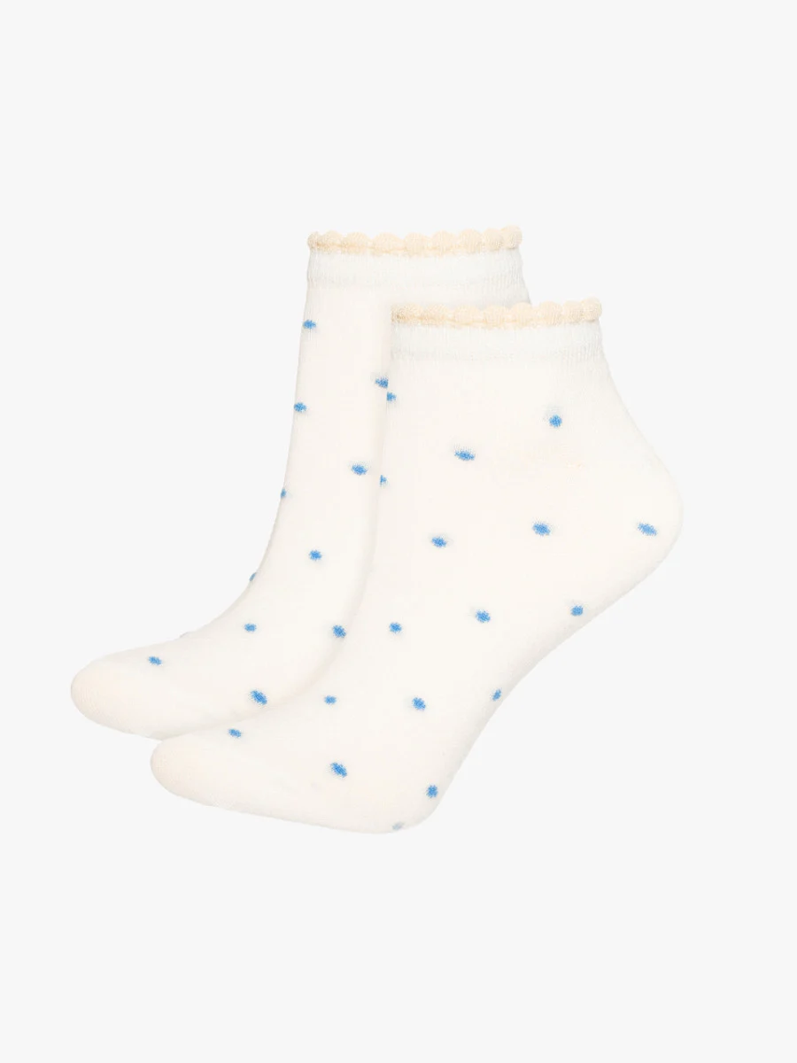 Skarpety bawełniane damskie w kropki