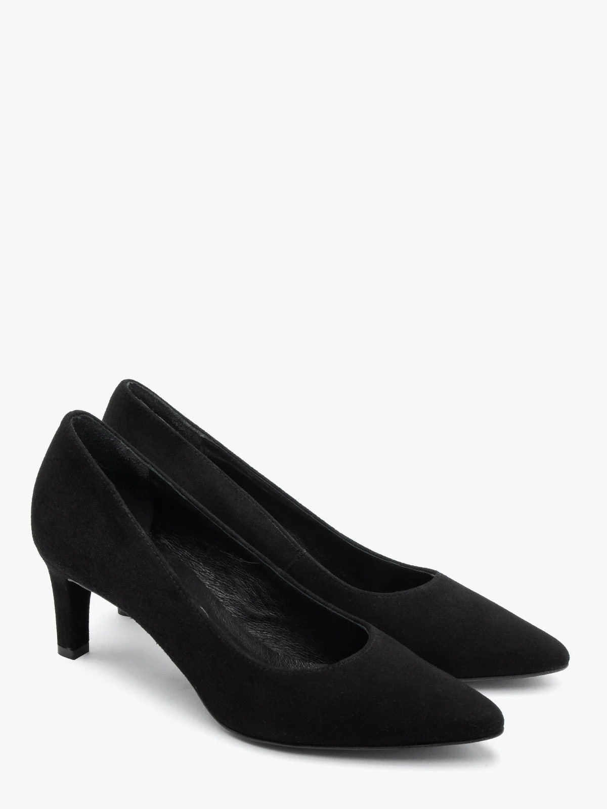 Welurowe czółenka na szpilce