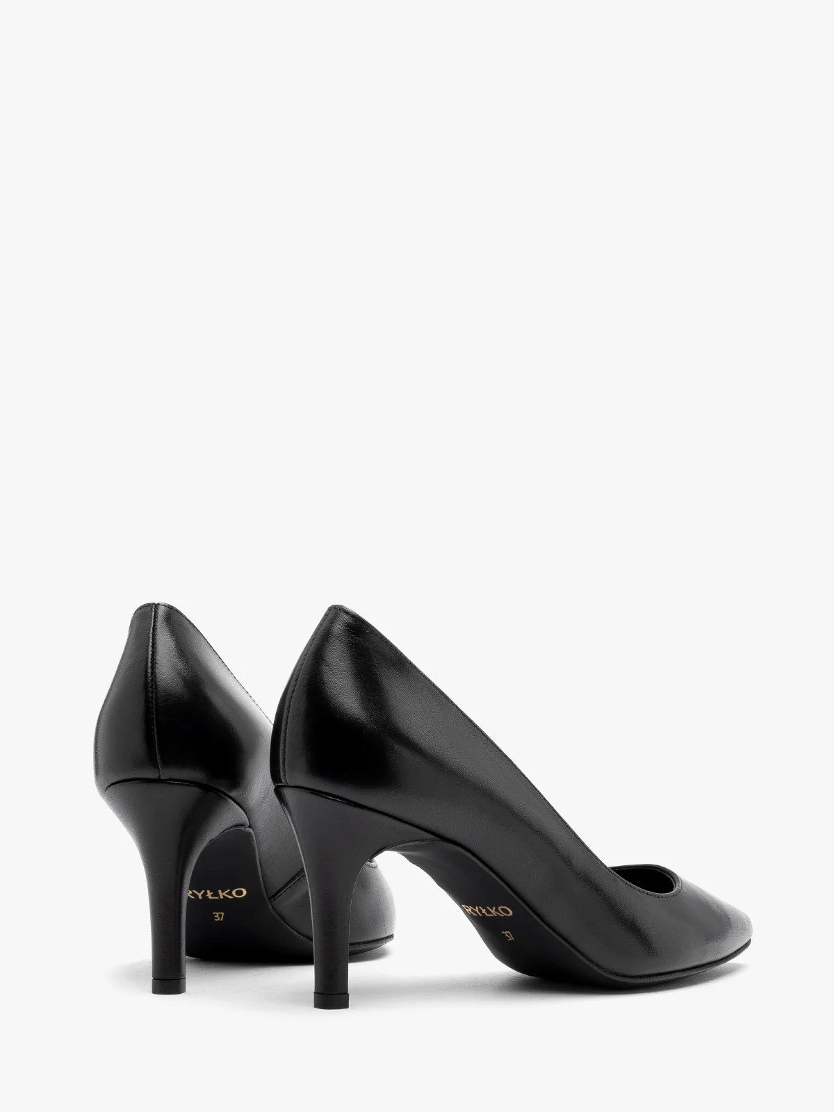 Klasyczne, czarne czółenka na szpilce