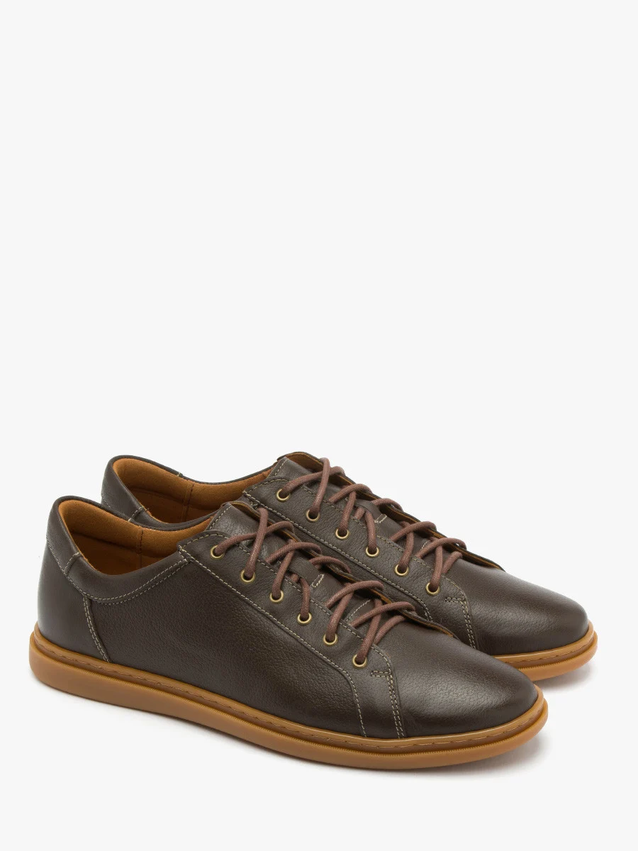 Brązowe półbuty męskie