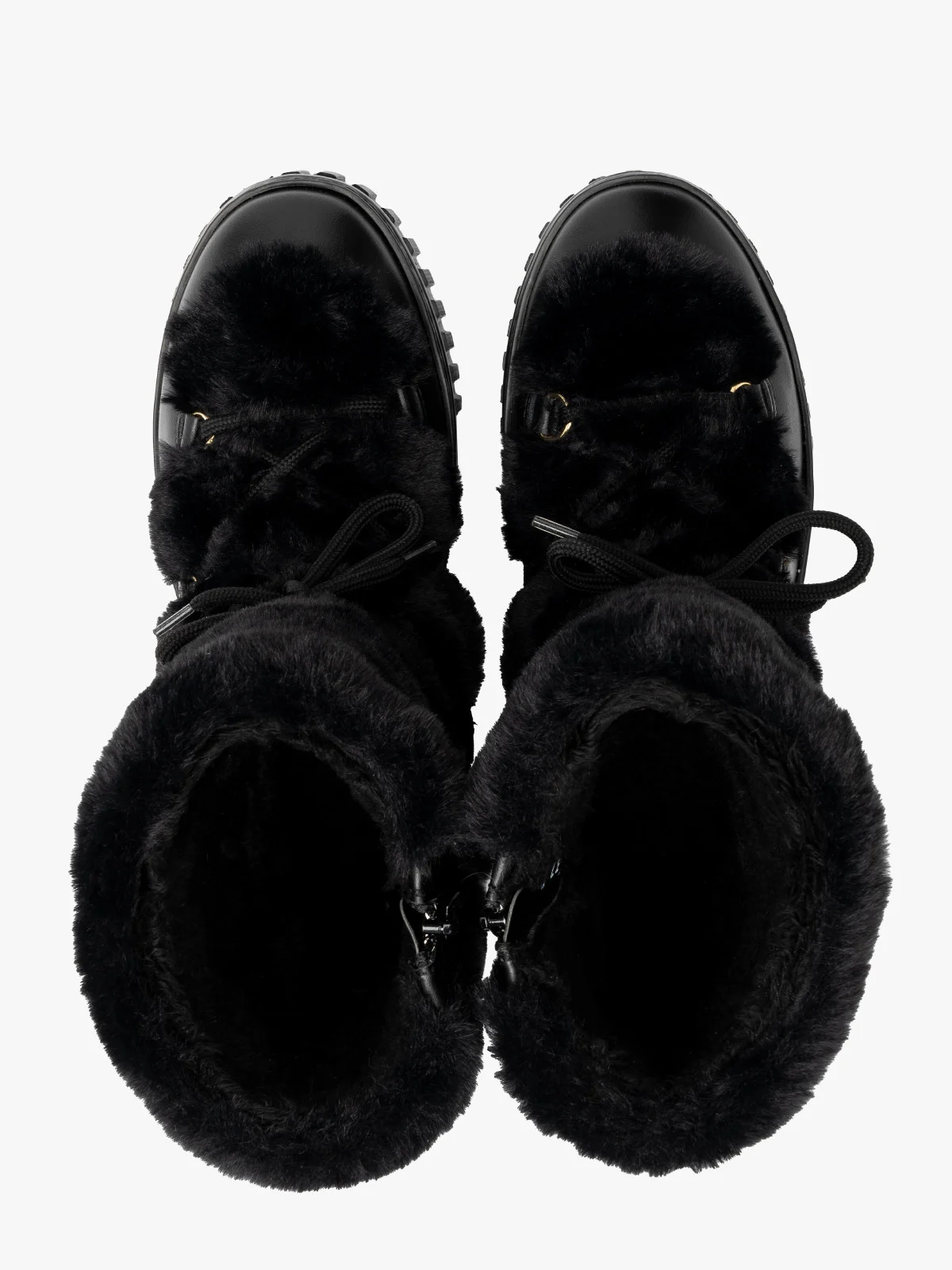 Czarne ocieplane śniegowce damskie