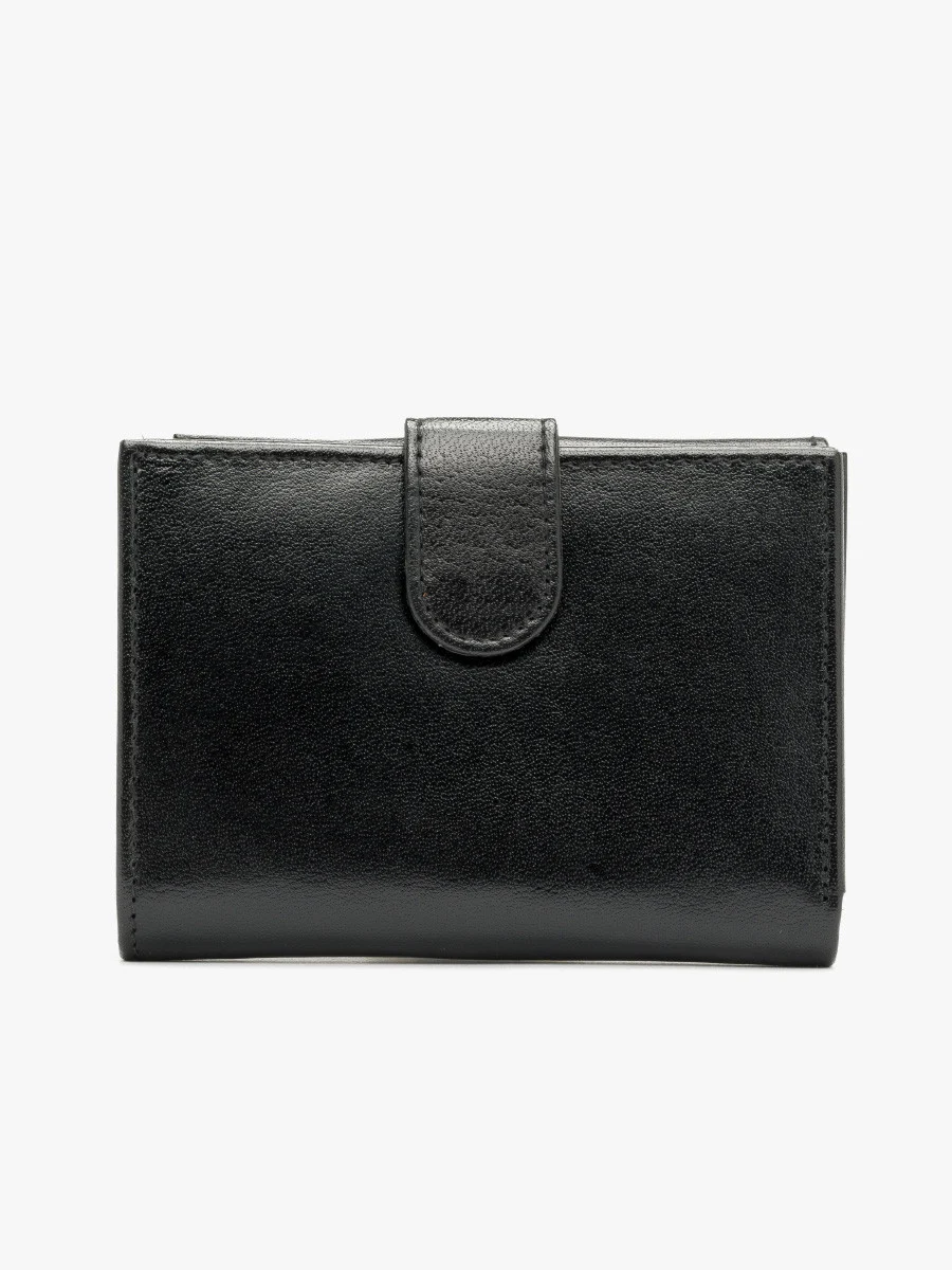 Czarny portfel damski