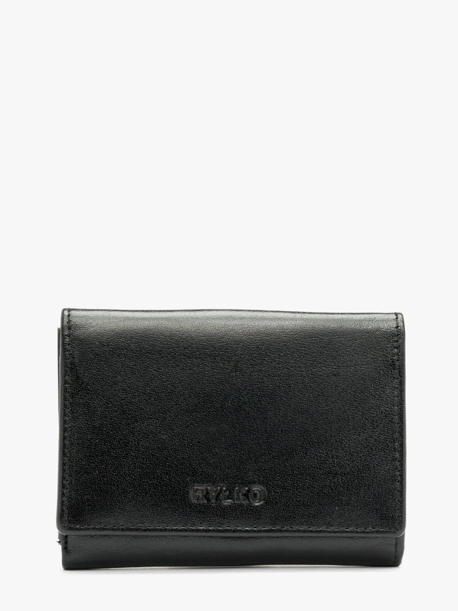 Czarny portfel damski