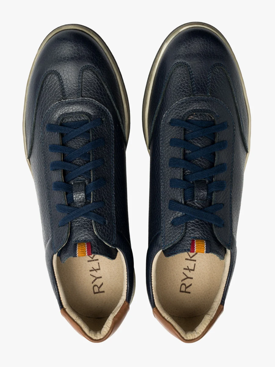 Granatowe półbuty męskie