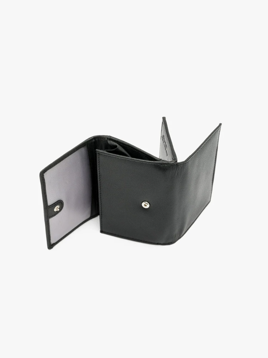 Czarny portfel damski