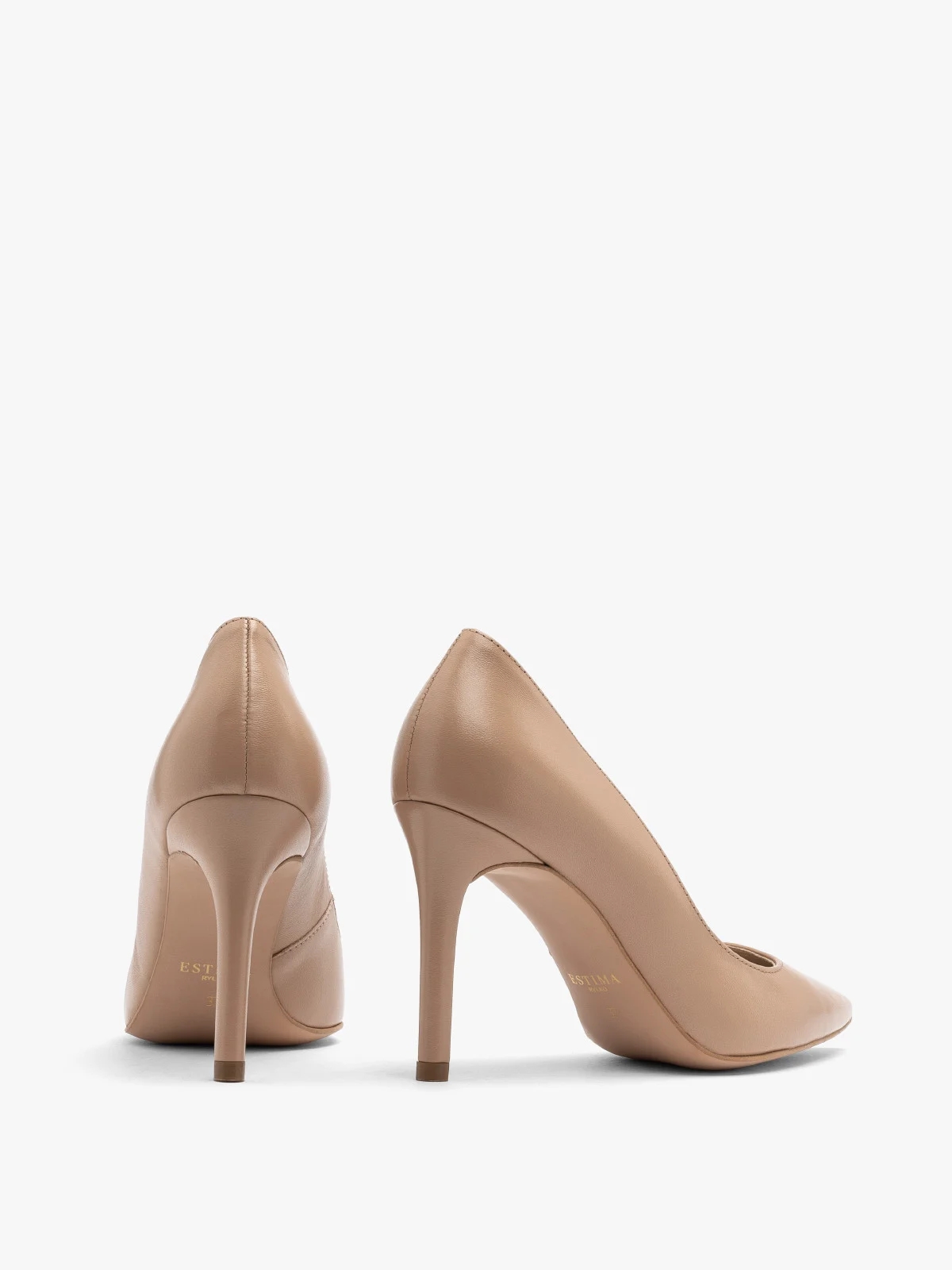 Beżowe czółenka na wysokiej szpilce