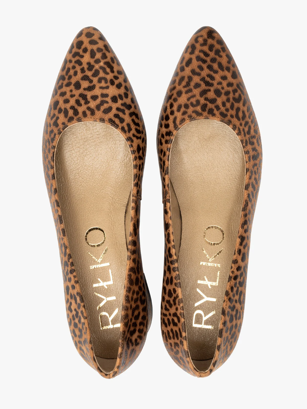 Czółenka w panterkę na niskim obcasie