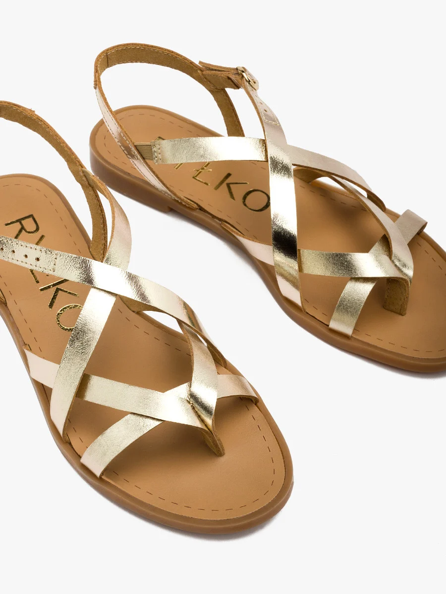 Platynowe sandały typu japonki