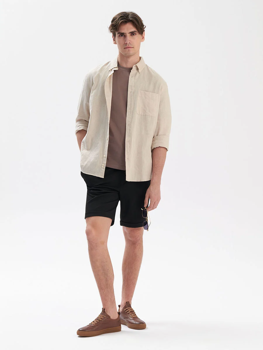 Brązowe półbuty sportowe męskie