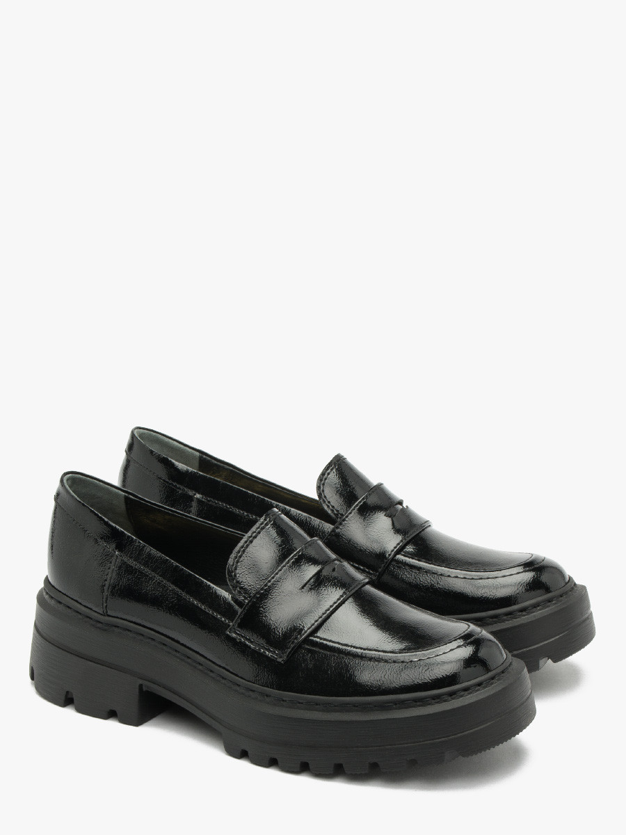 Czarne mokasyny damskie