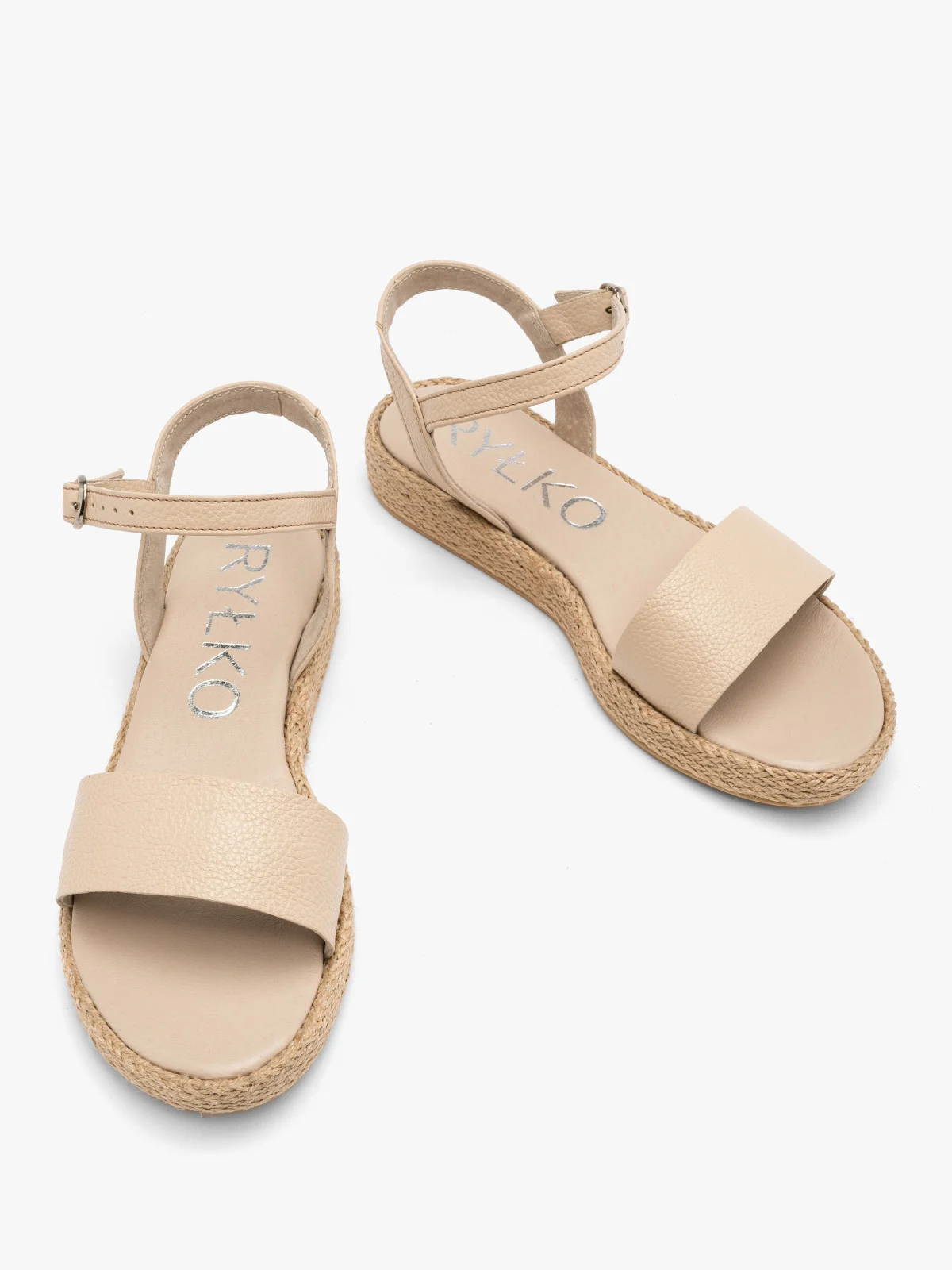 Beżowe sandały damskie