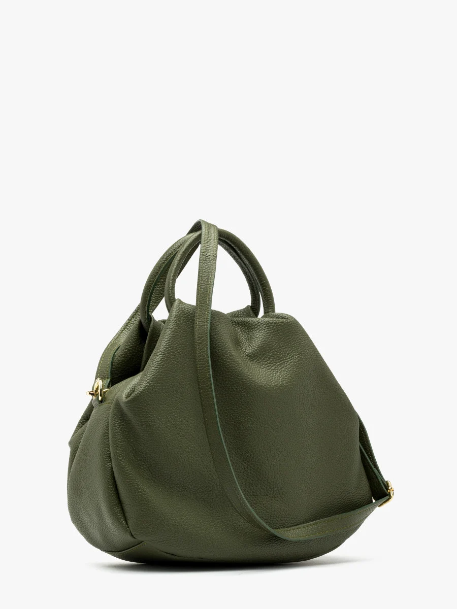 Oliwkowa miękka torebka