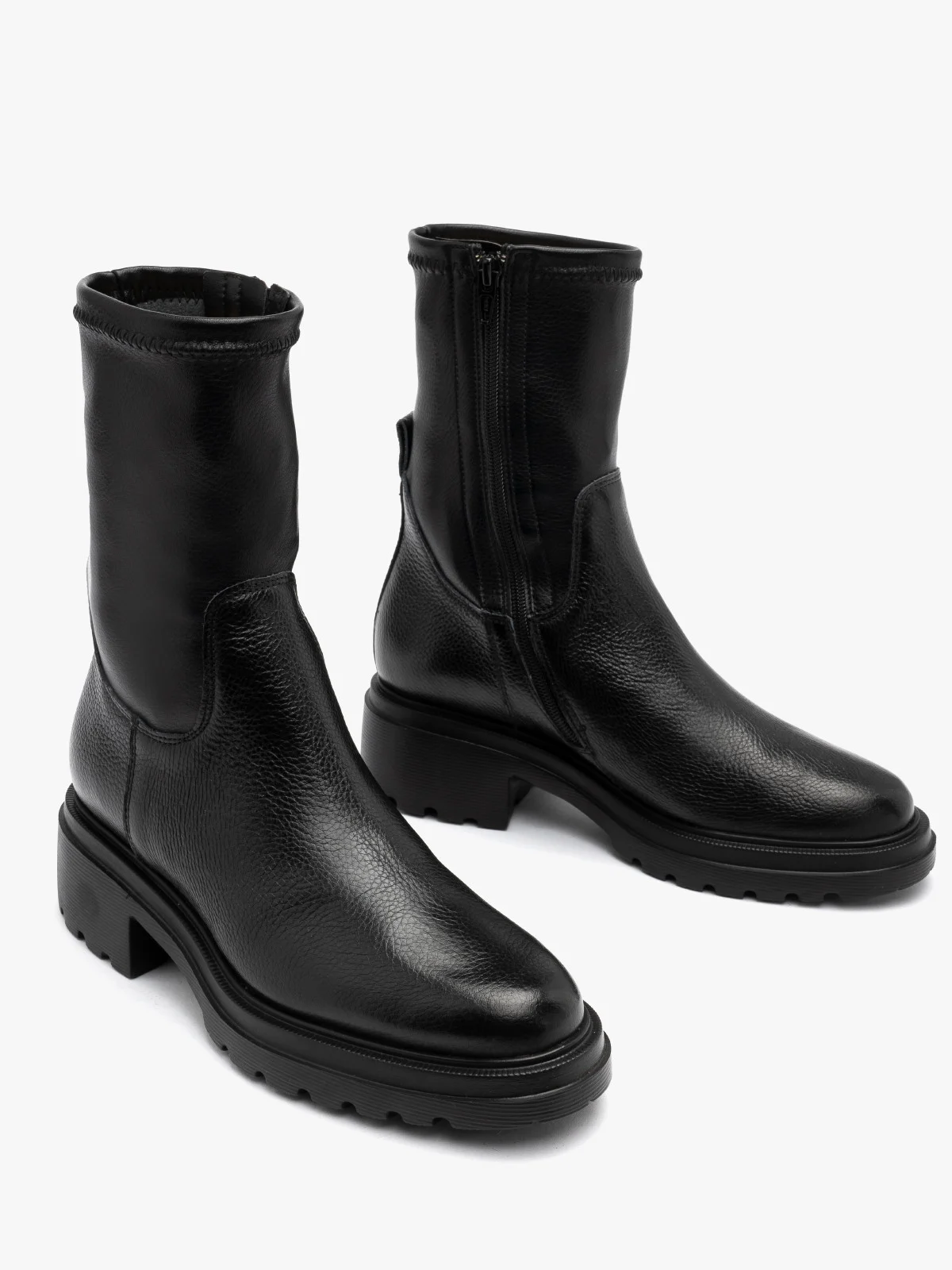 Botki damskie na lekkim spodzie z elastyczną cholewką