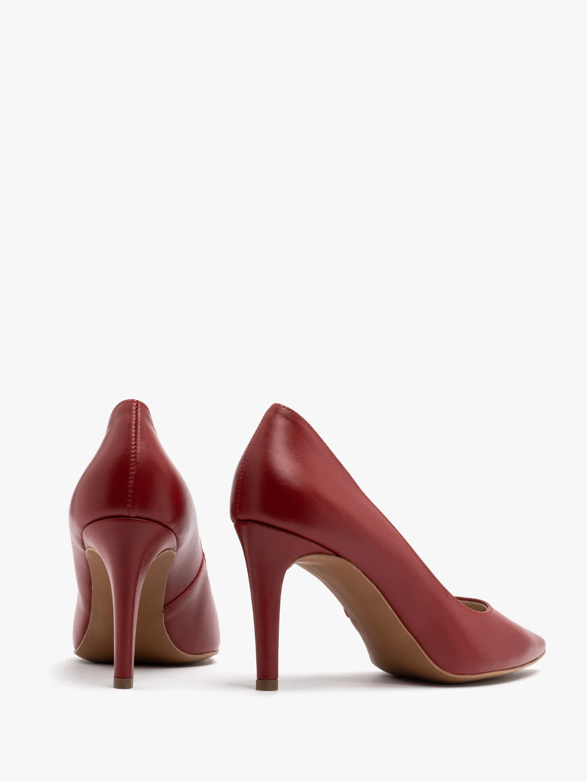 Bordowe czółenka damskie