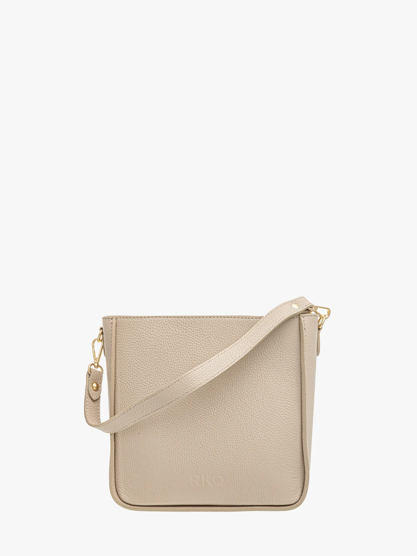 Beżowa torebka średniej wielkości