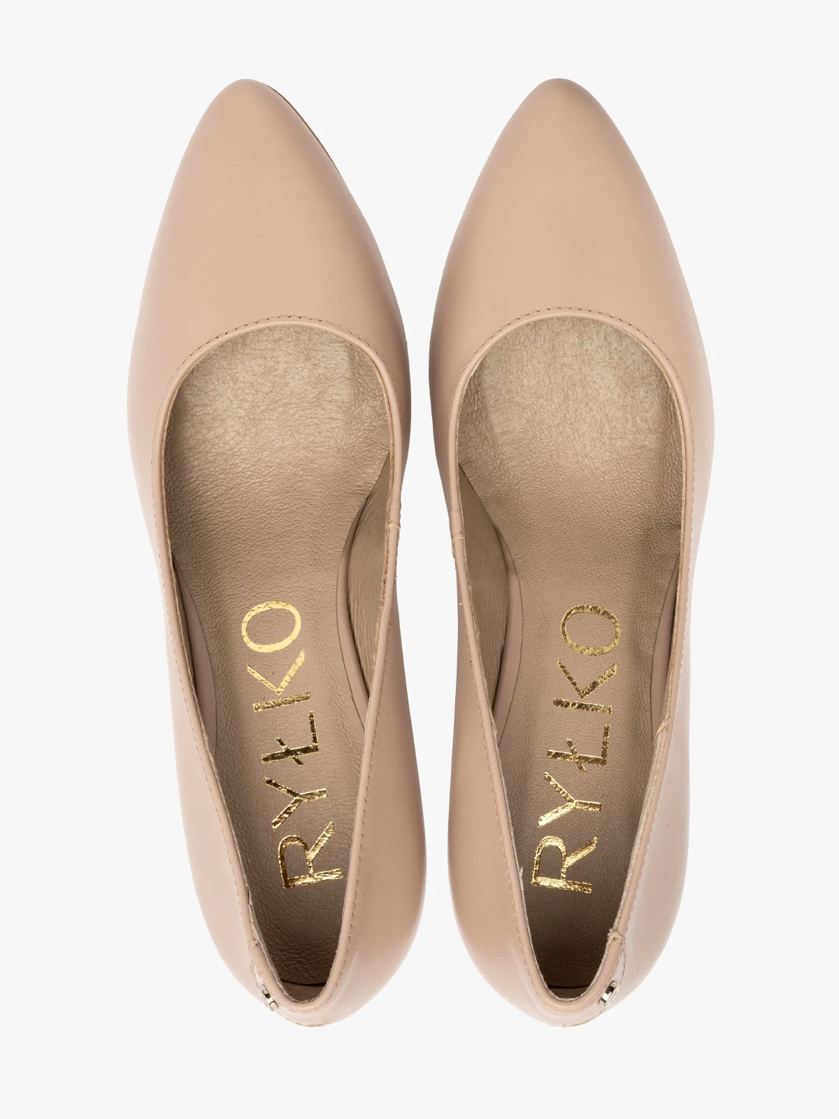 Beżowe czółenka na szpilce