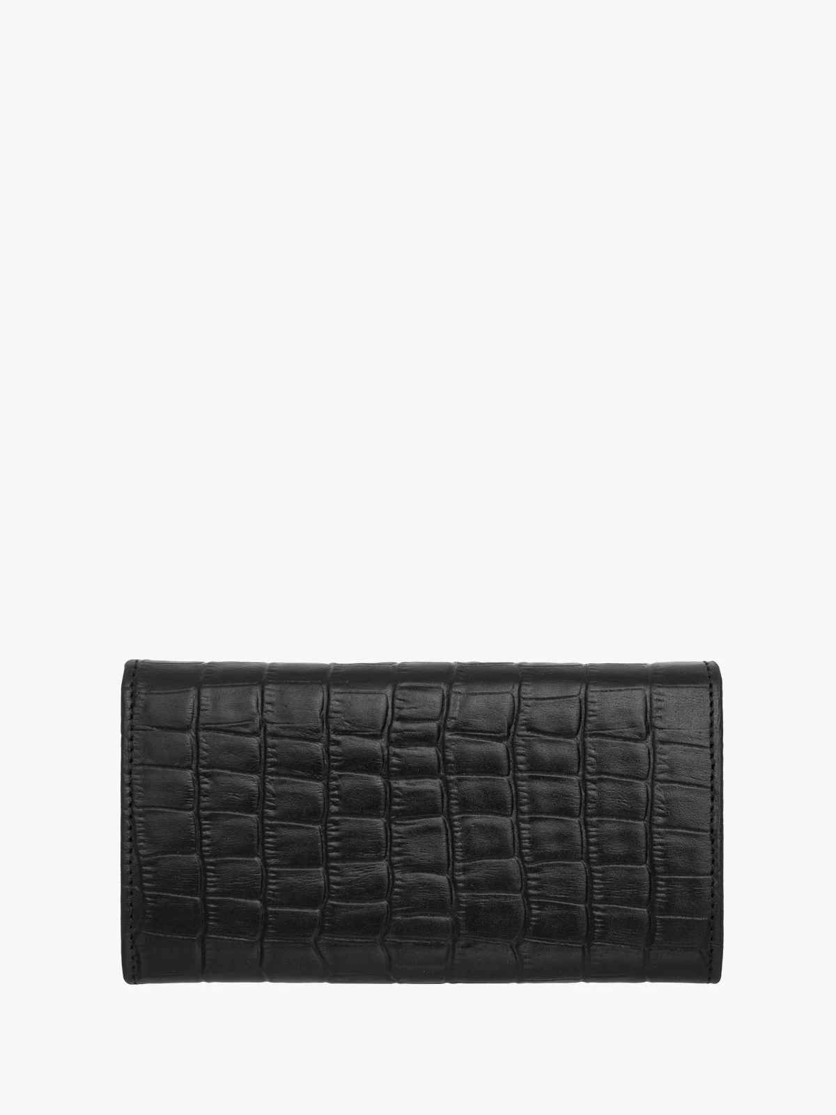 Czarny portfel damski ze zwierzęcym motywem