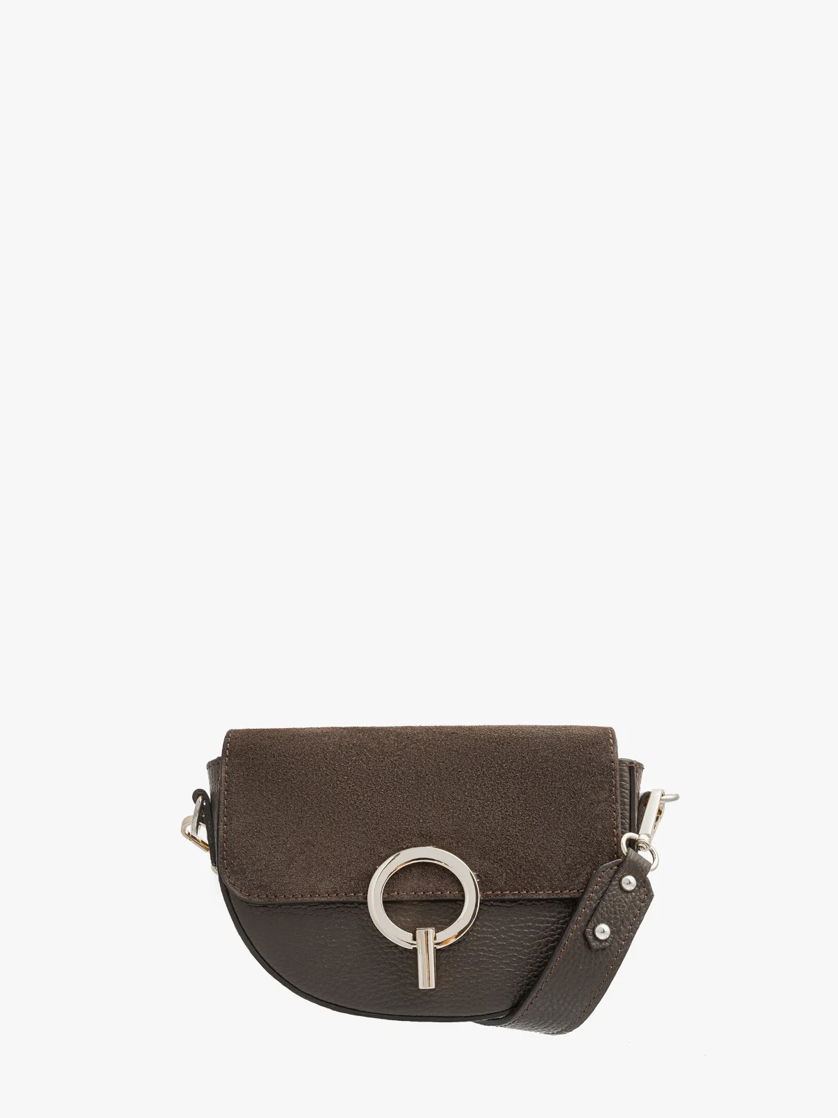 Mała, elegancka torebka damska ze złotymi detalami