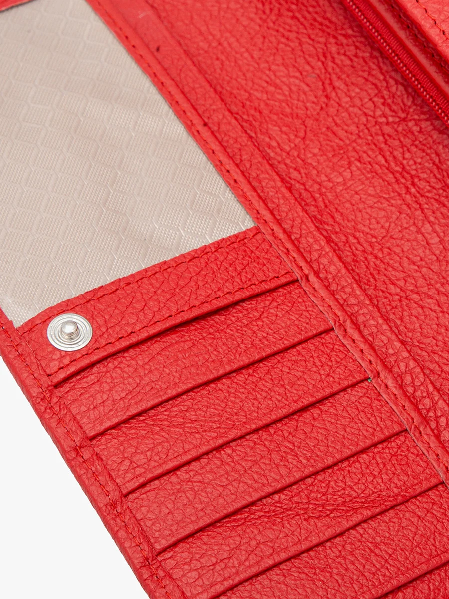 Czerwony portfel damski