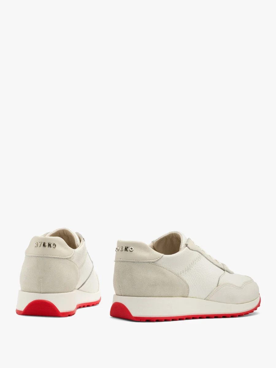 Białe półbuty sportowe na dwukolorowym spodzie