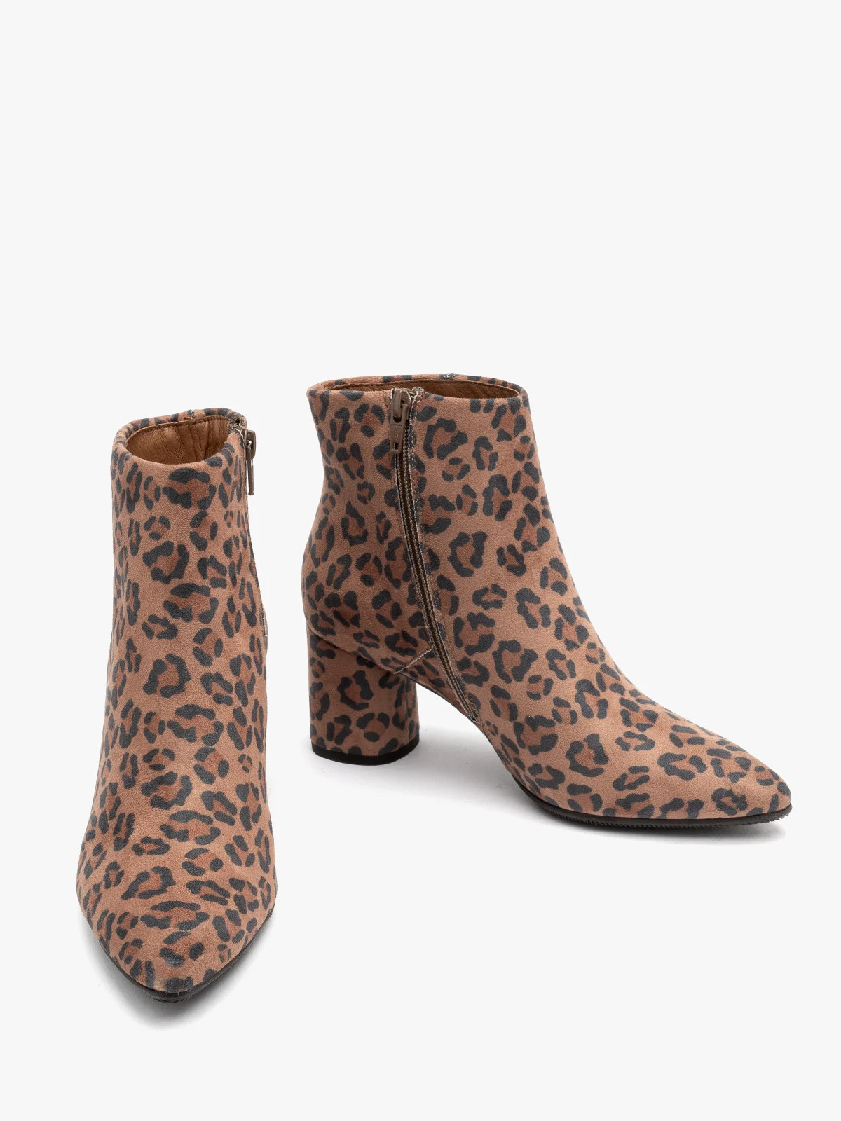 Botki damskie w panterkę