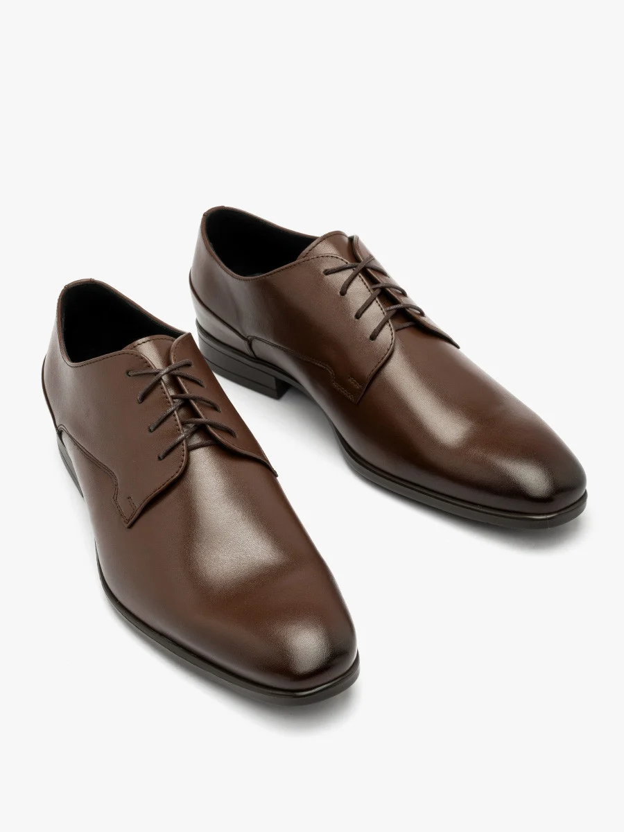 Ciemnobrązowe półbuty wizytowe