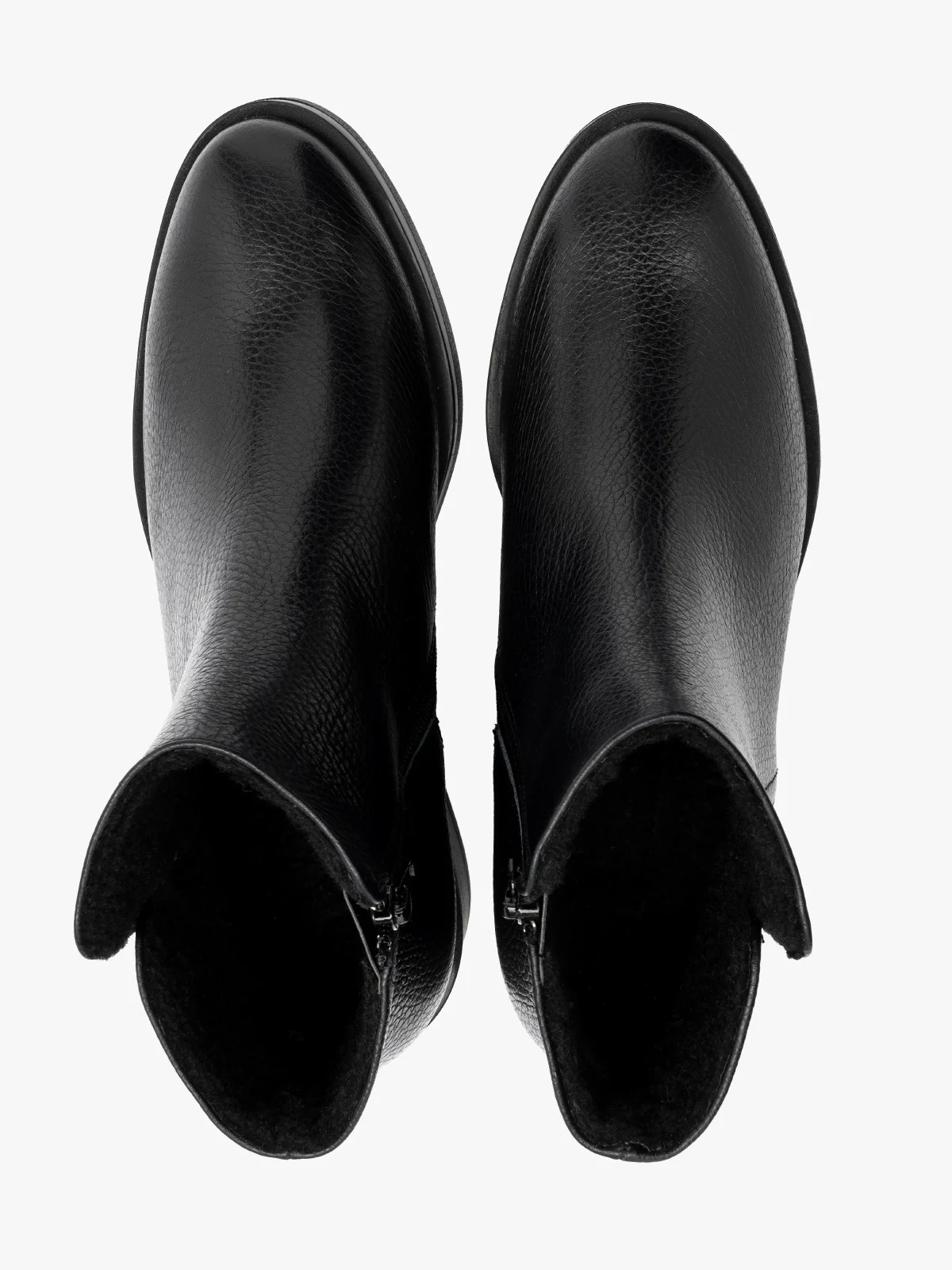 Czarne, klasyczne botki damskie