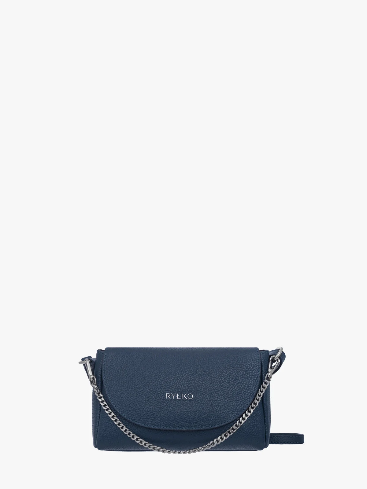 Granatowa torebka damska z łańcuszkiem