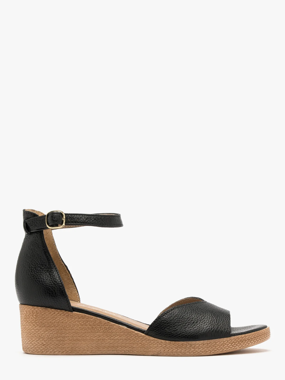 Czarne sandały na platformie