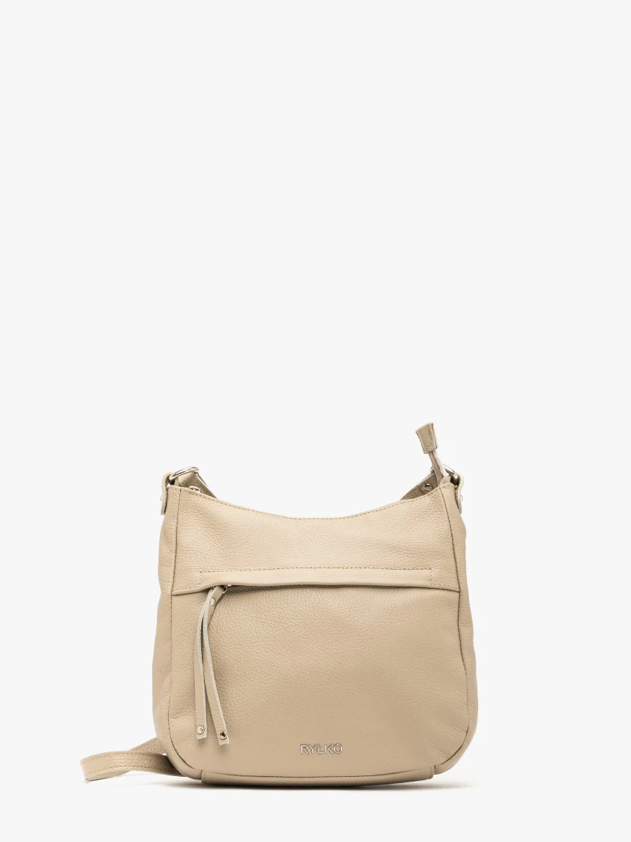 Beżowa torebka średniej wielkości