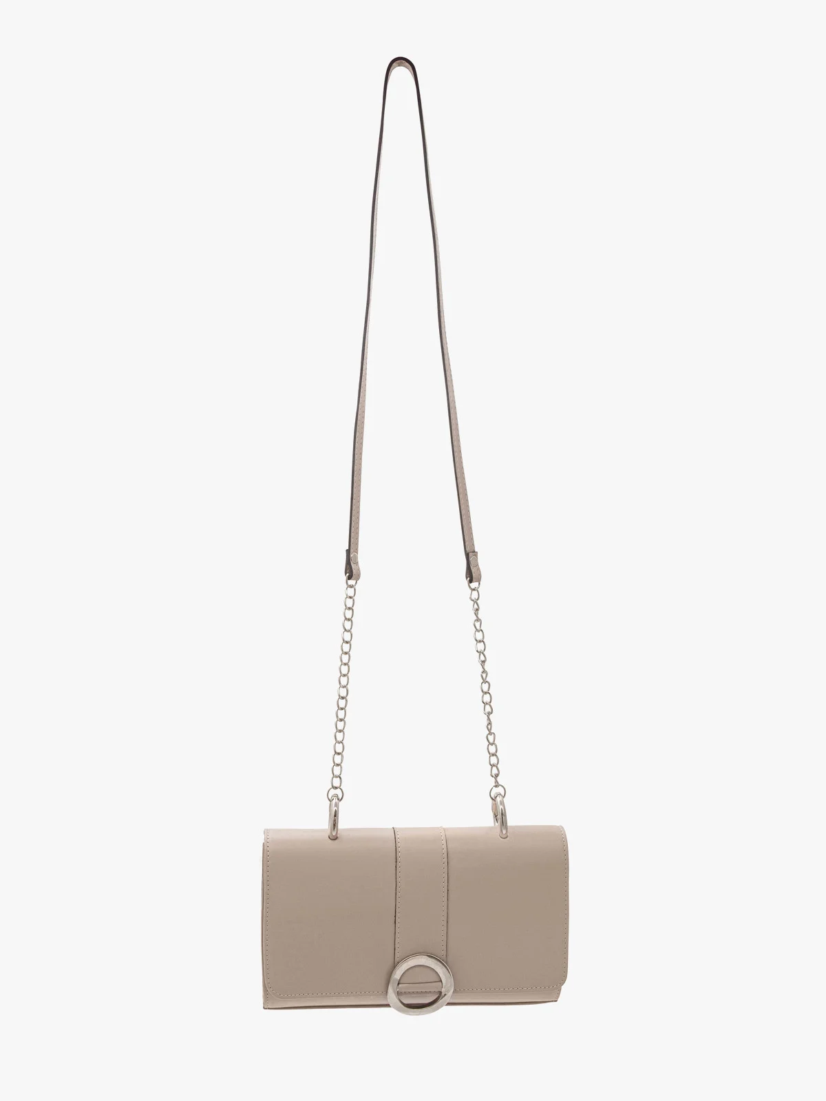 Beżowa torebka typu kopertówka