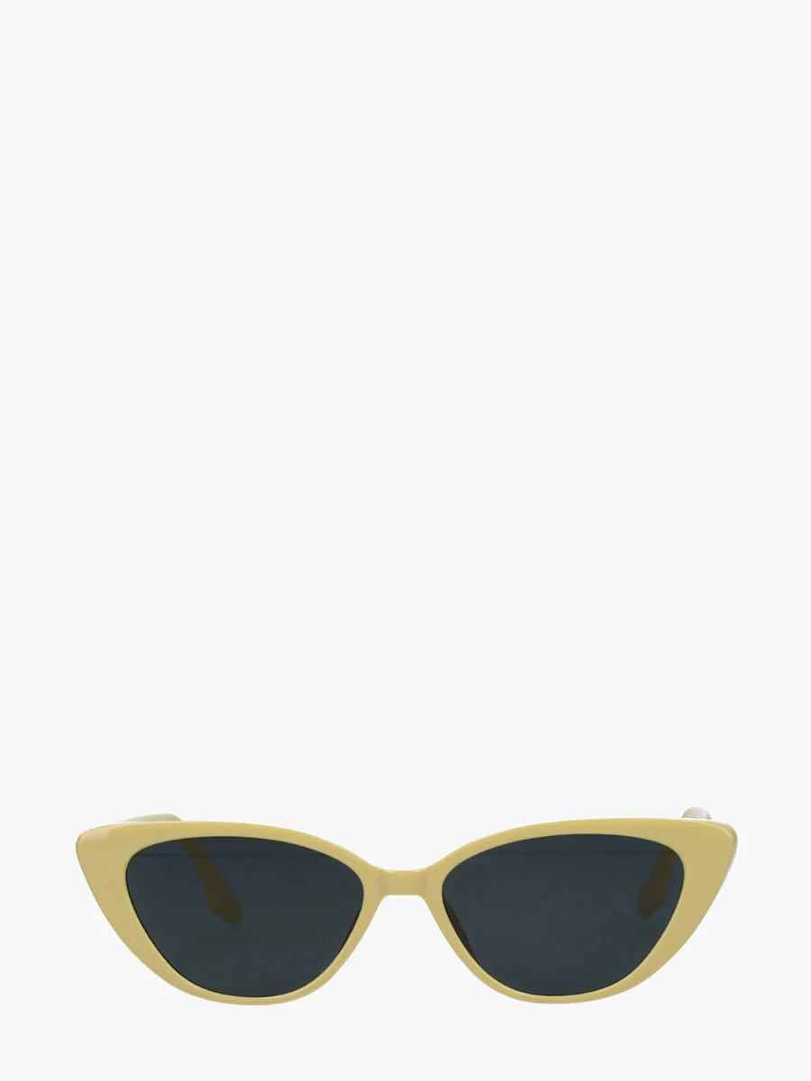 Okulary przeciwsłoneczne typ cat eye w kolorze oliwkowym