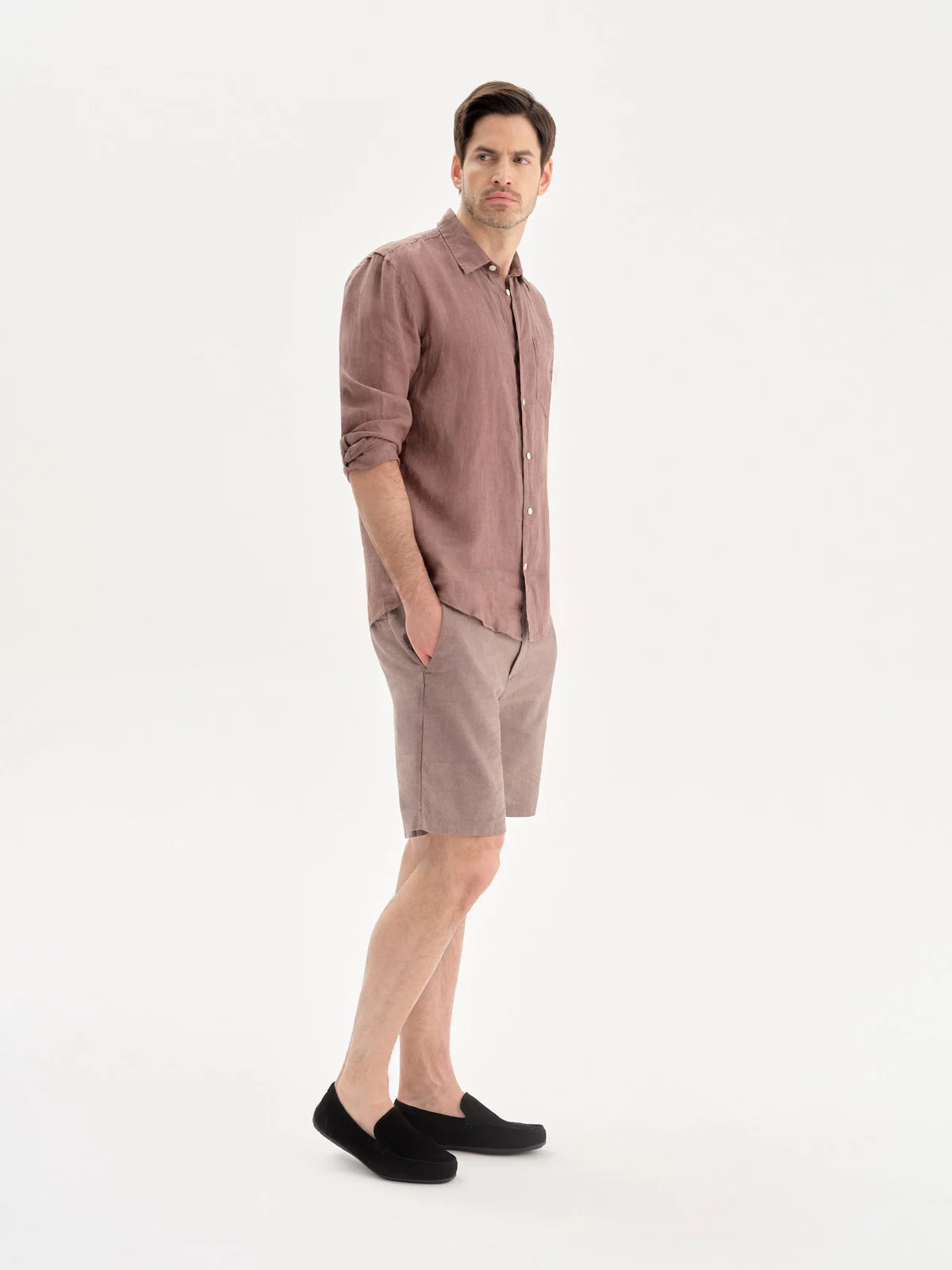 Czarne, klasyczne mokasyny męskie