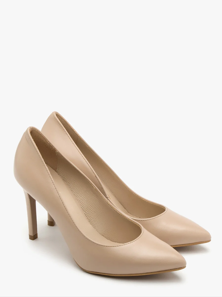Beżowe czółenka na wysokiej szpilce