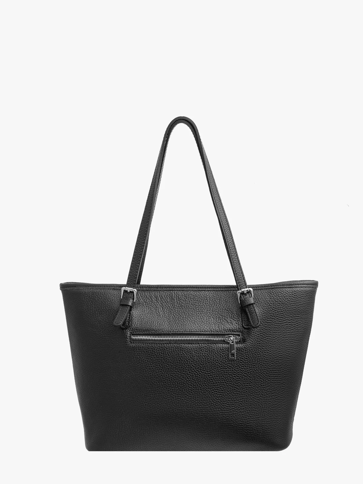 Elegancka, pakowna torebka damska na ramię w czarnym kolorze