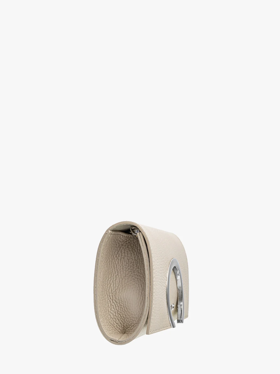 Mała, kremowa torebka typu kopertówka