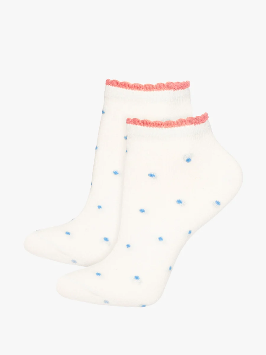 Skarpety bawełniane damskie w kropki