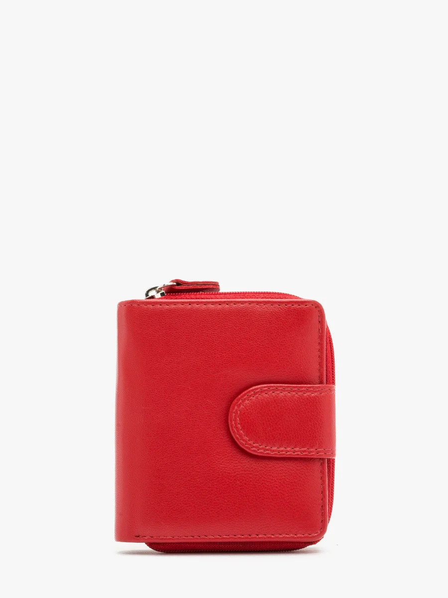 Czerwony portfel damski