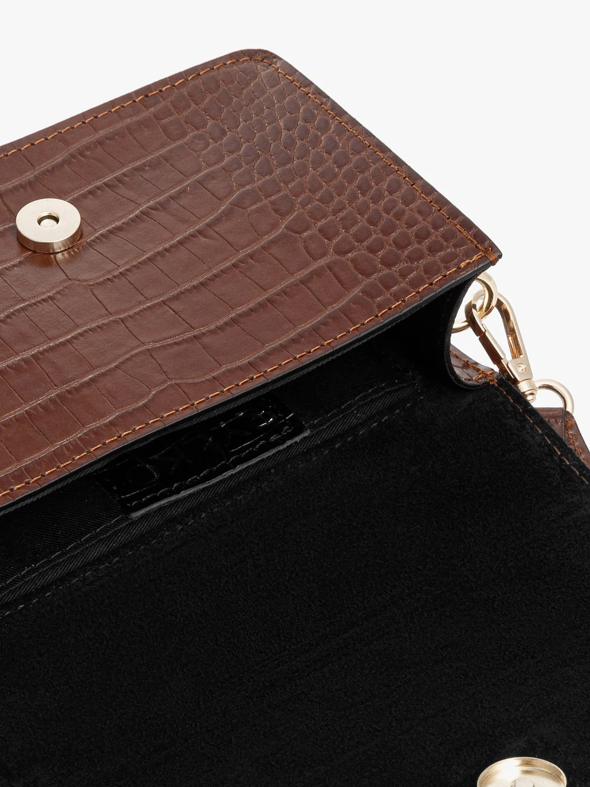 Brązowa torebka w zwierzęcy deseń