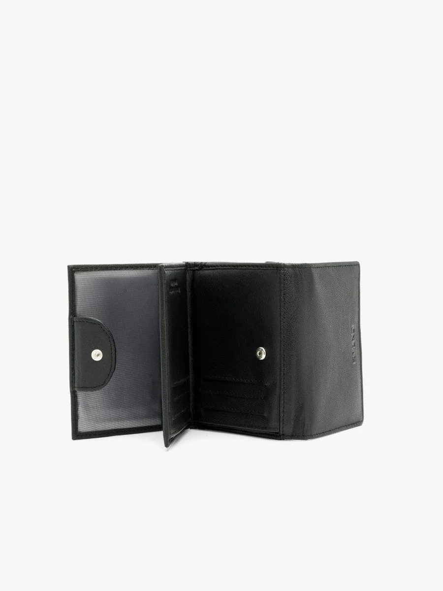 Czarny portfel damski