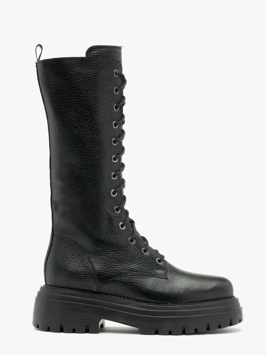 Czarne trzewiki workery na lekkiej podeszwie